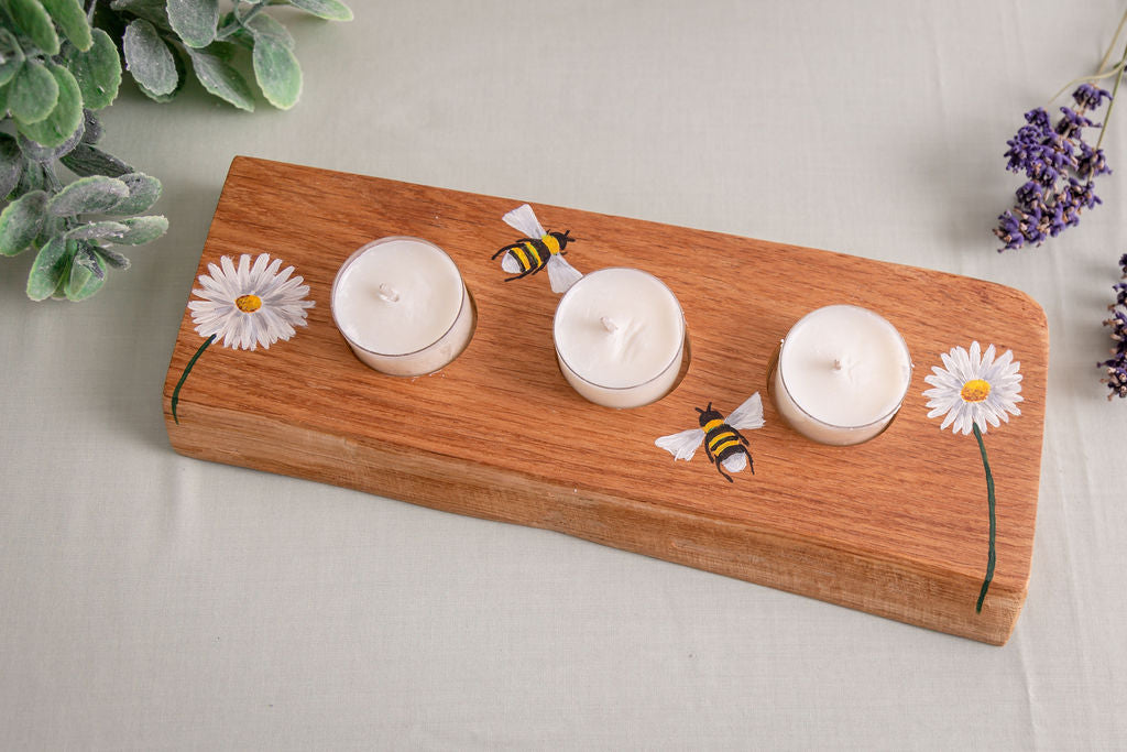 Five Candle Daisy Tea-Light Holder