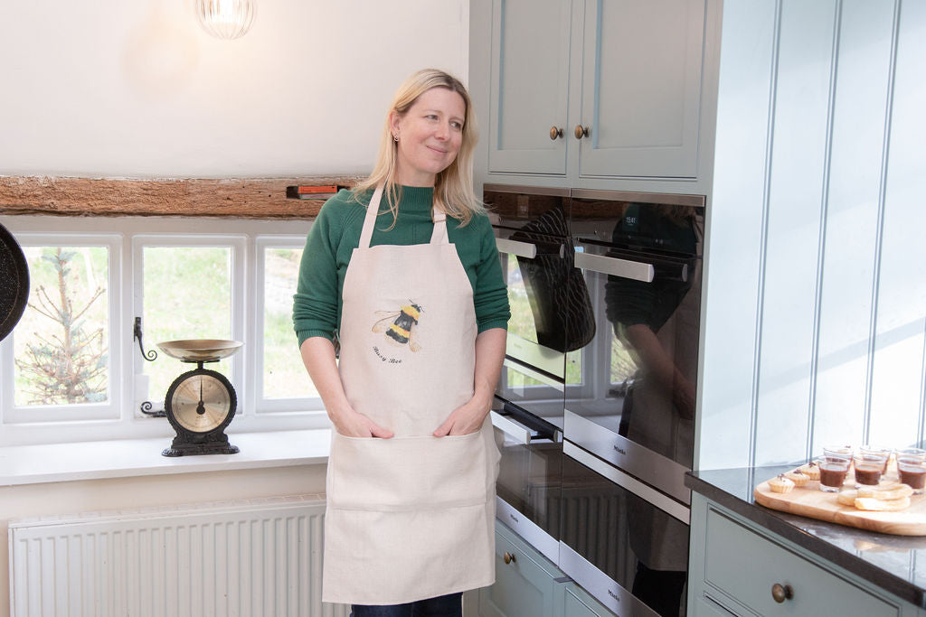 Busy Bee Linen Apron