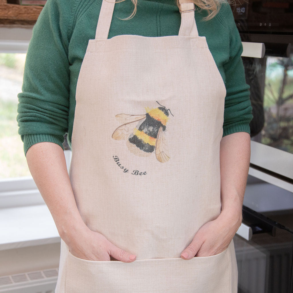 Busy Bee Linen Apron