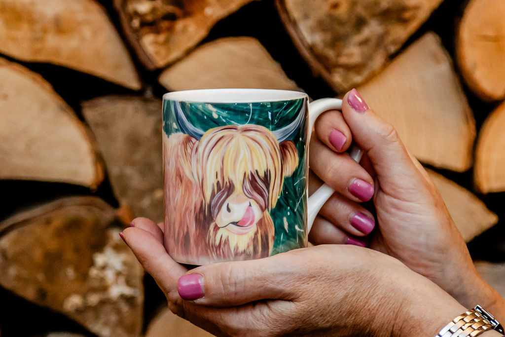 Highland Cow Fine Bone China Mug