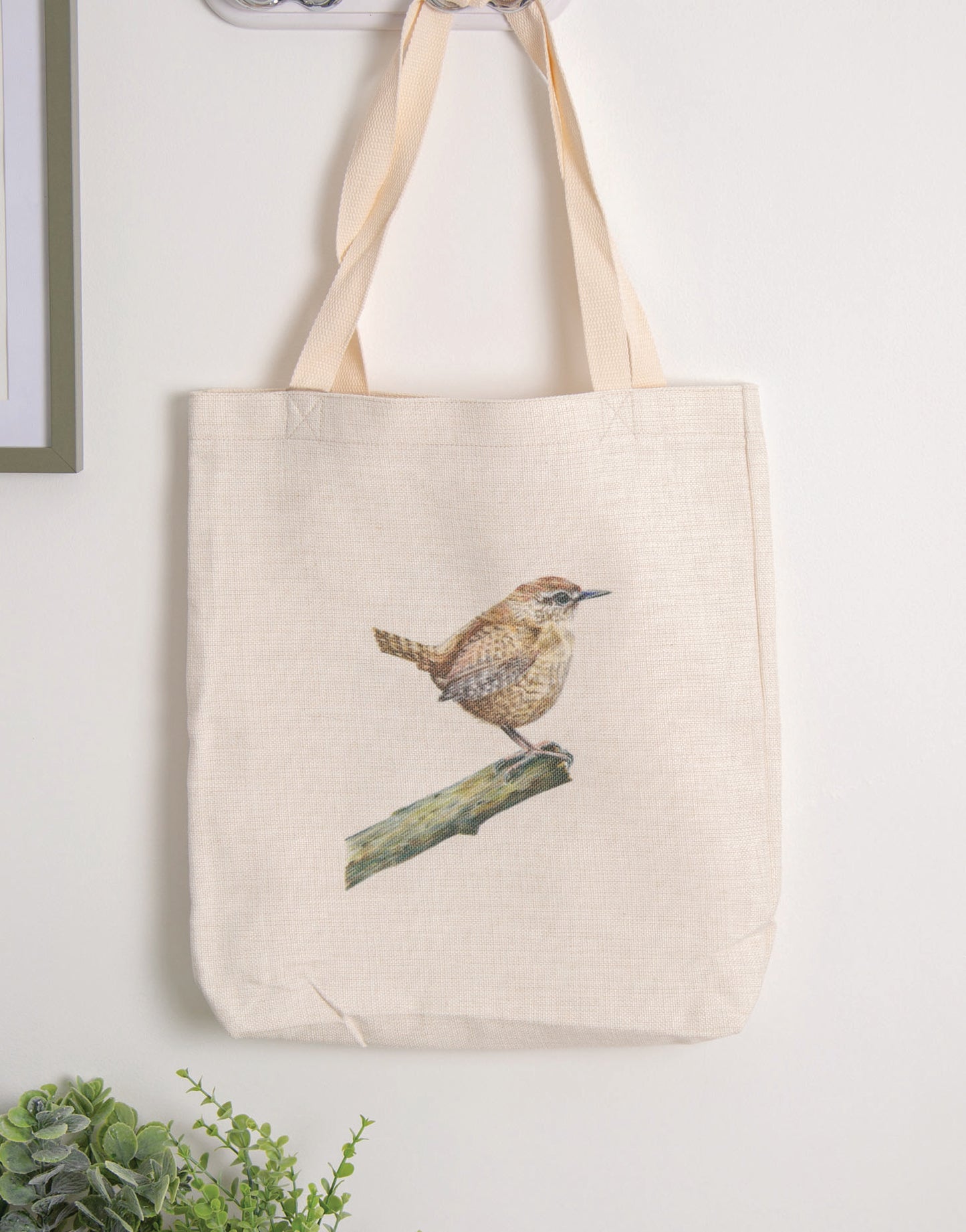 Wren Linen Tote Bag