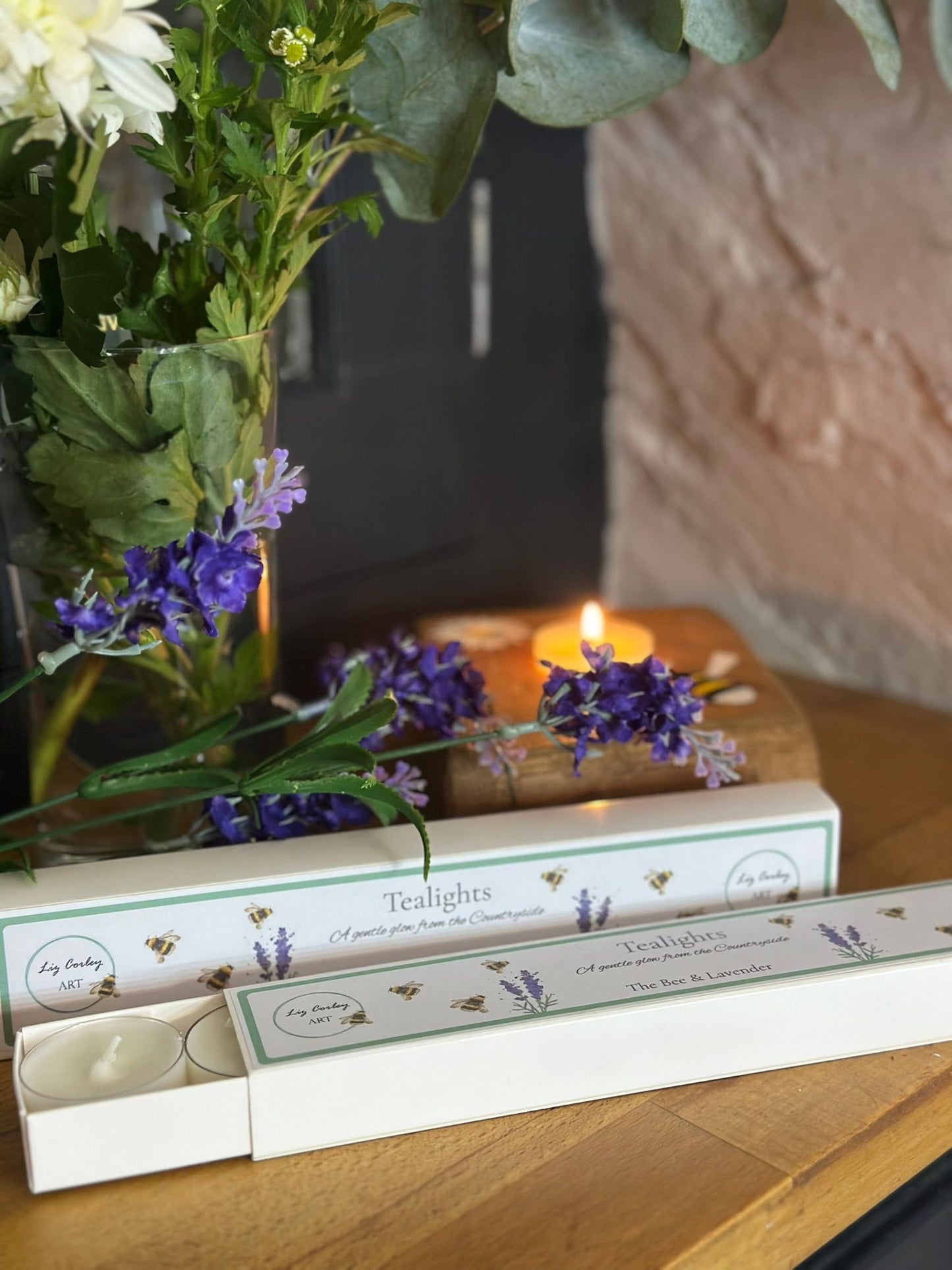 Lavender & Neroli Scented Tealights (Set of 6) | Clear Holders | Gift Boxed