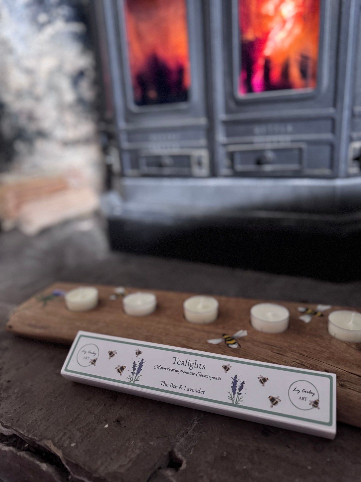 Lavender & Neroli Scented Tealights (Set of 6) | Clear Holders | Gift Boxed