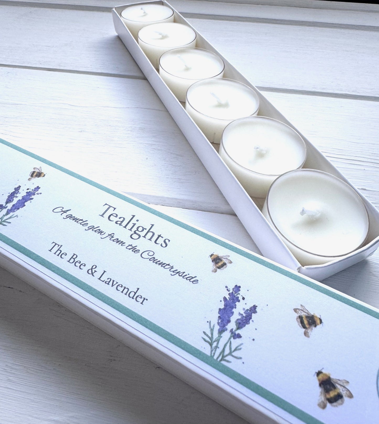 Lavender & Neroli Scented Tealights (Set of 6) | Clear Holders | Gift Boxed